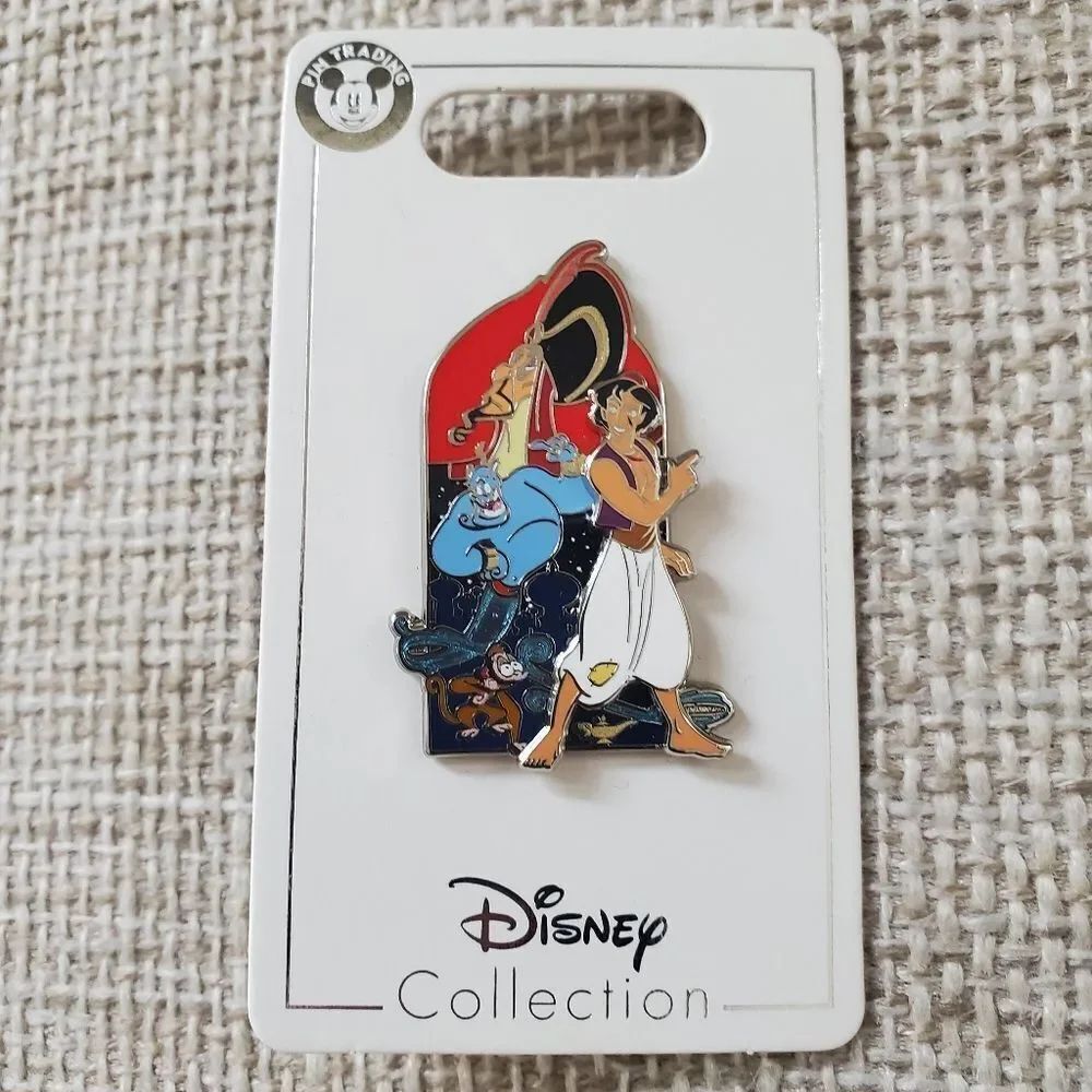 Disney Aladdin, Abu , Jafar and Genie 3D Pin